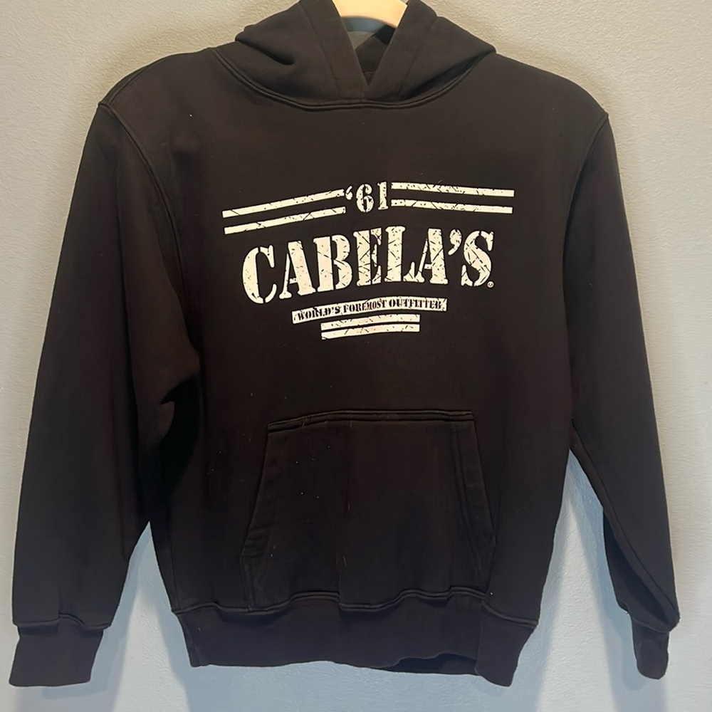 Cabela’s boy medium black hoodie #00